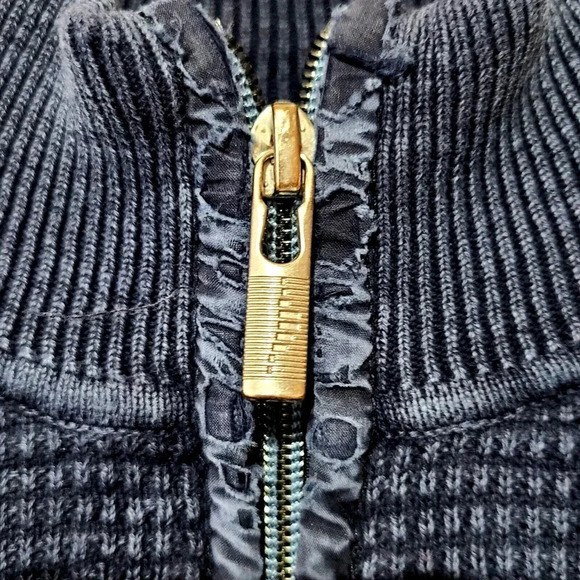 Tommy Bahama Island Tide 1/4 Zip Pullover Sweater Men's Extra Large Navy Blue - Picture 3 of 7